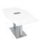 Skutchi Designs 33.5 in W, 69.5 in L, 29 in H, Engineered Wood Top, White HAR-HEX.IR-34x70-DOU-ELEC-XD09 - alternate 1